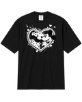 white heart airbush tee