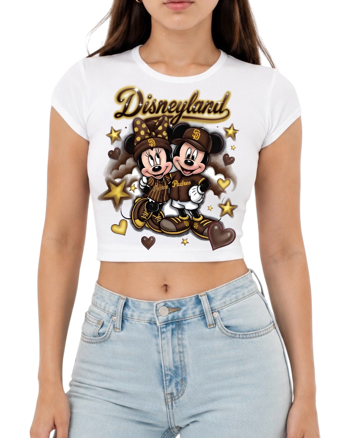 disney x padres crop top
