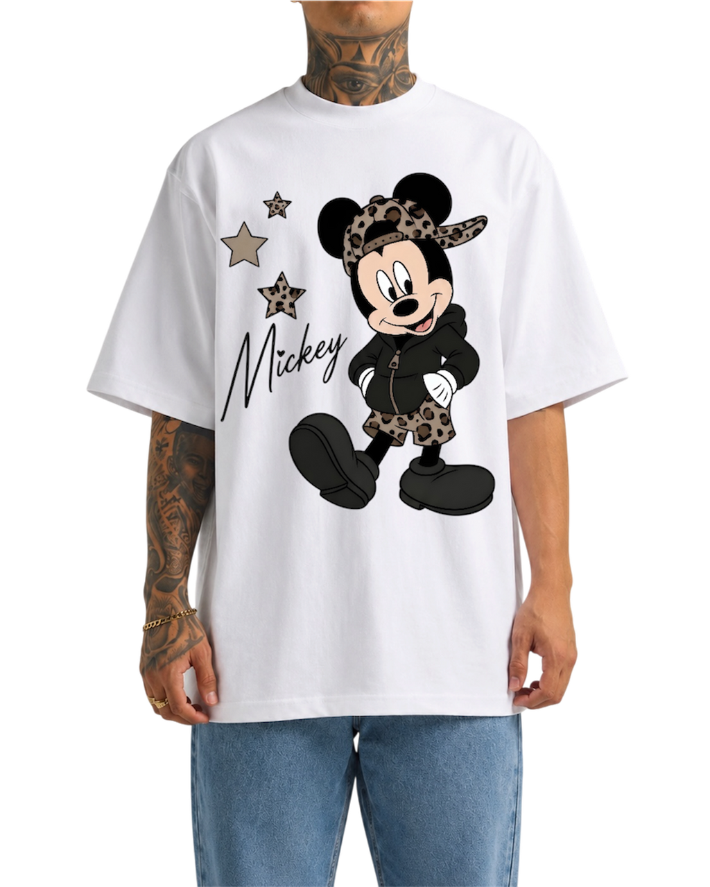 cheetah mickey tee