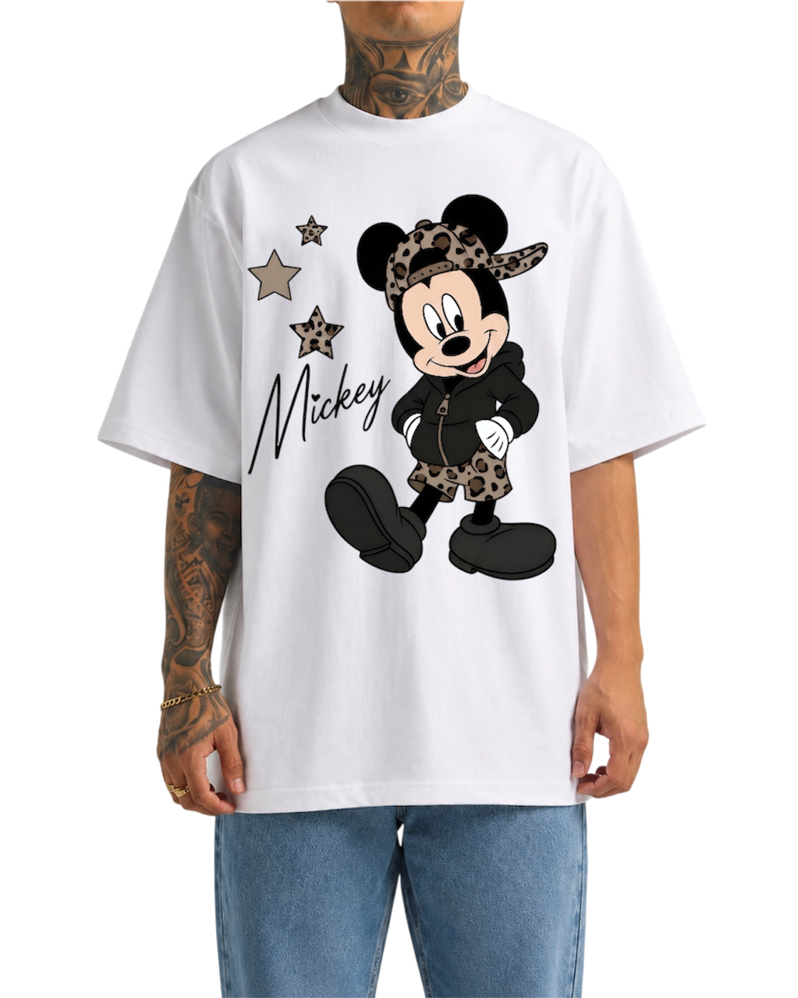 cheetah mickey tee