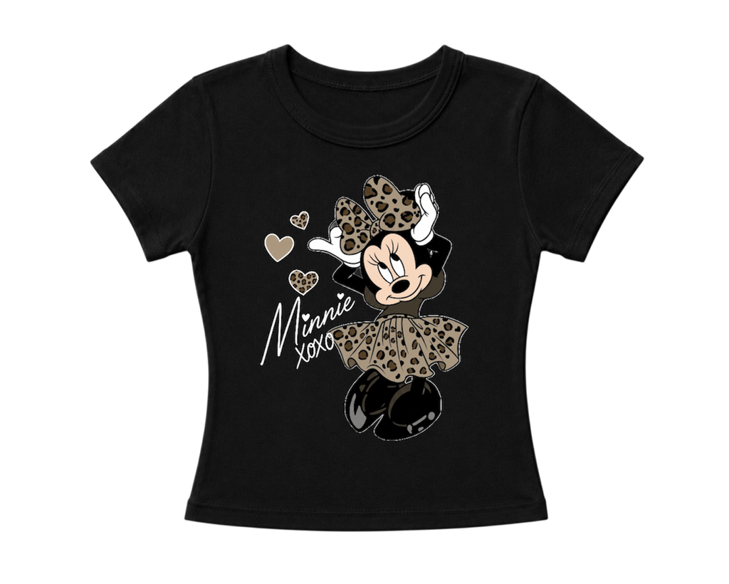 cheetah minnie women’s fitted tee
