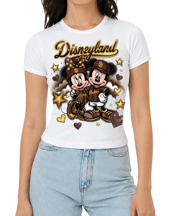 disney x padres women’s fitted tee