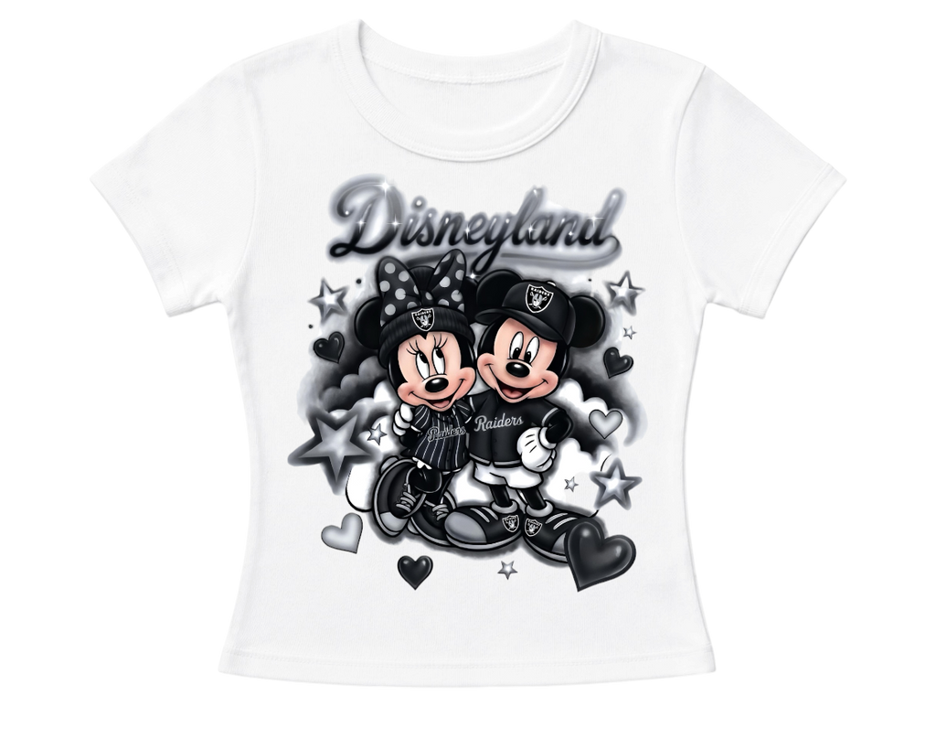 disney x raiders women’s fitted tee