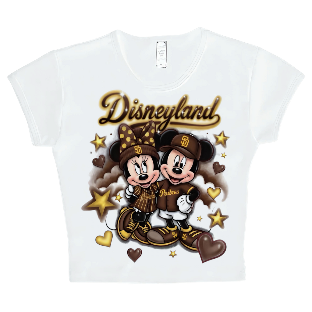 disney x padres crop top