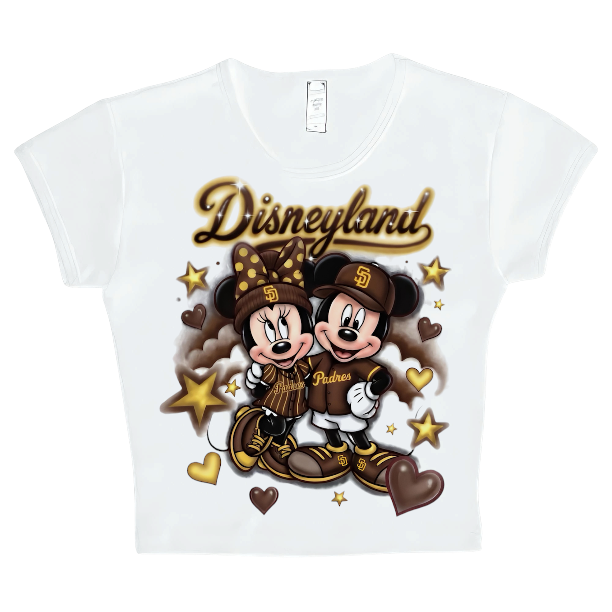 disney x padres crop top
