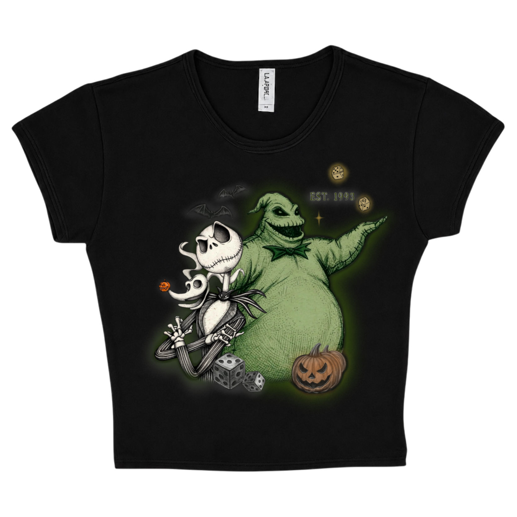 jack x oogie crop top