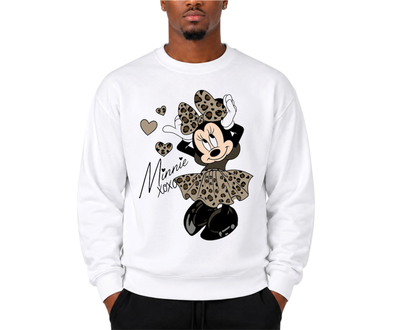 cheetah minnie crewneck