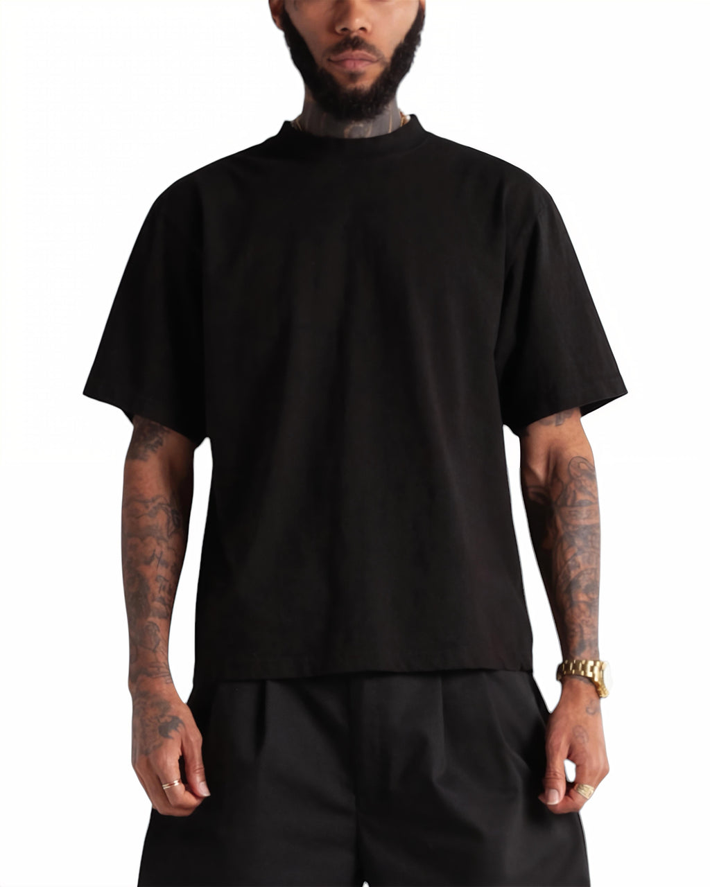 custom tee - cropped heavyweight fit (shaka wear)