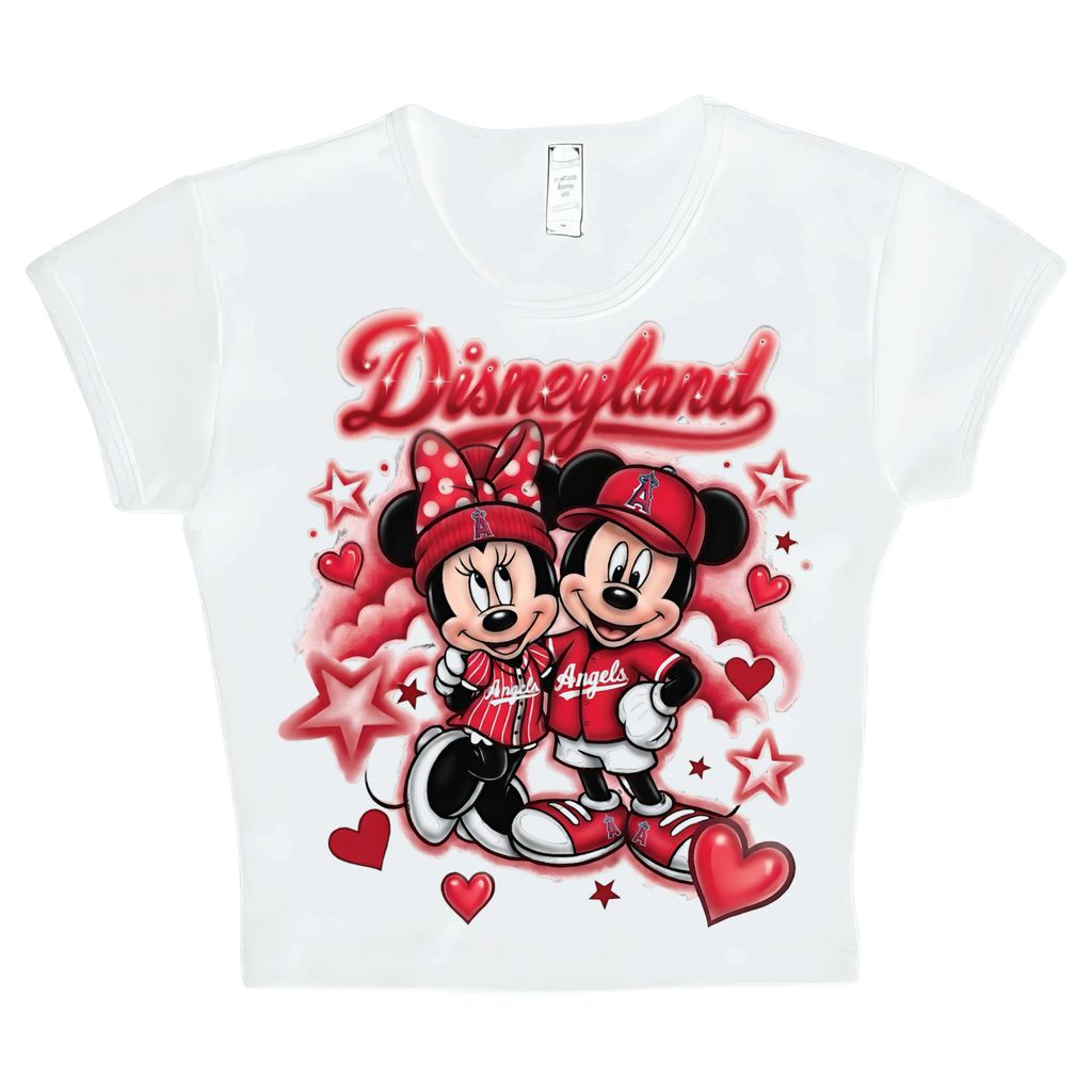 disney x angels crop top
