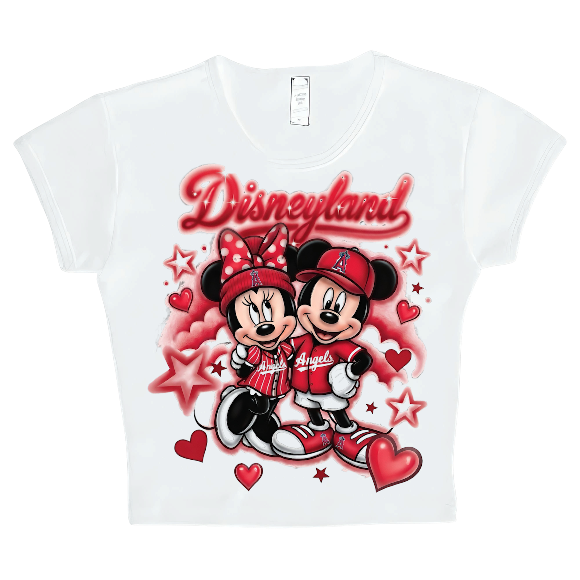 disney x angels crop top