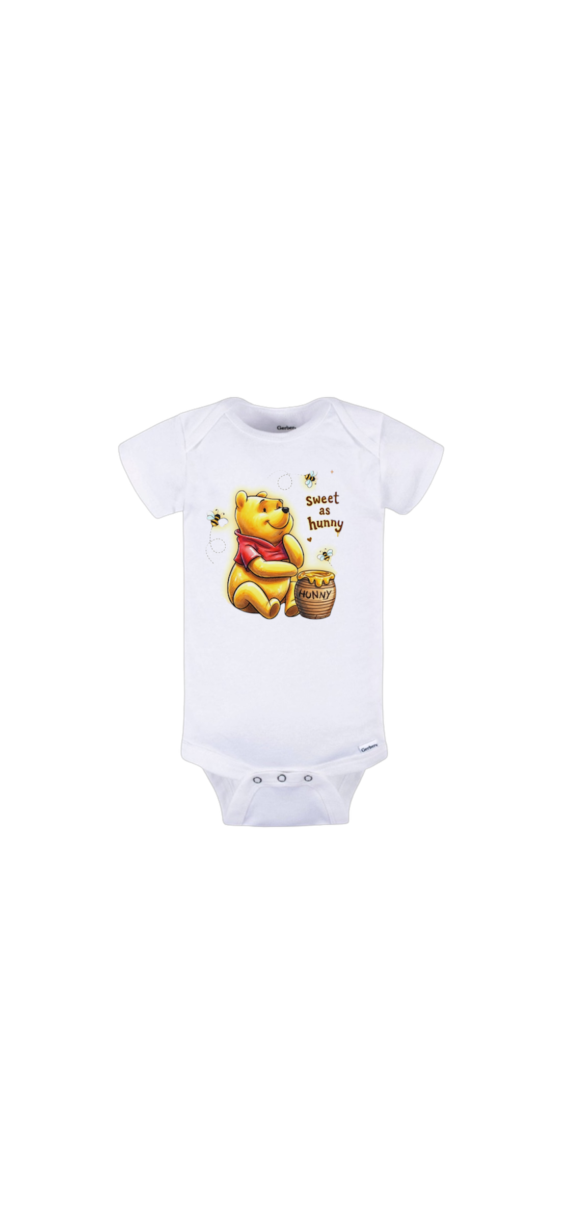 “sweet as hunny” baby onesie