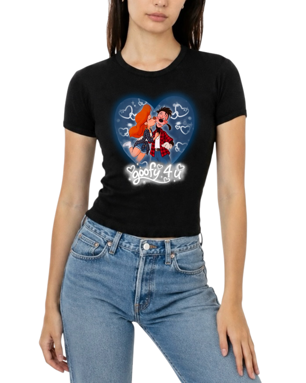 “goofy 4 u” women’s fitted tee