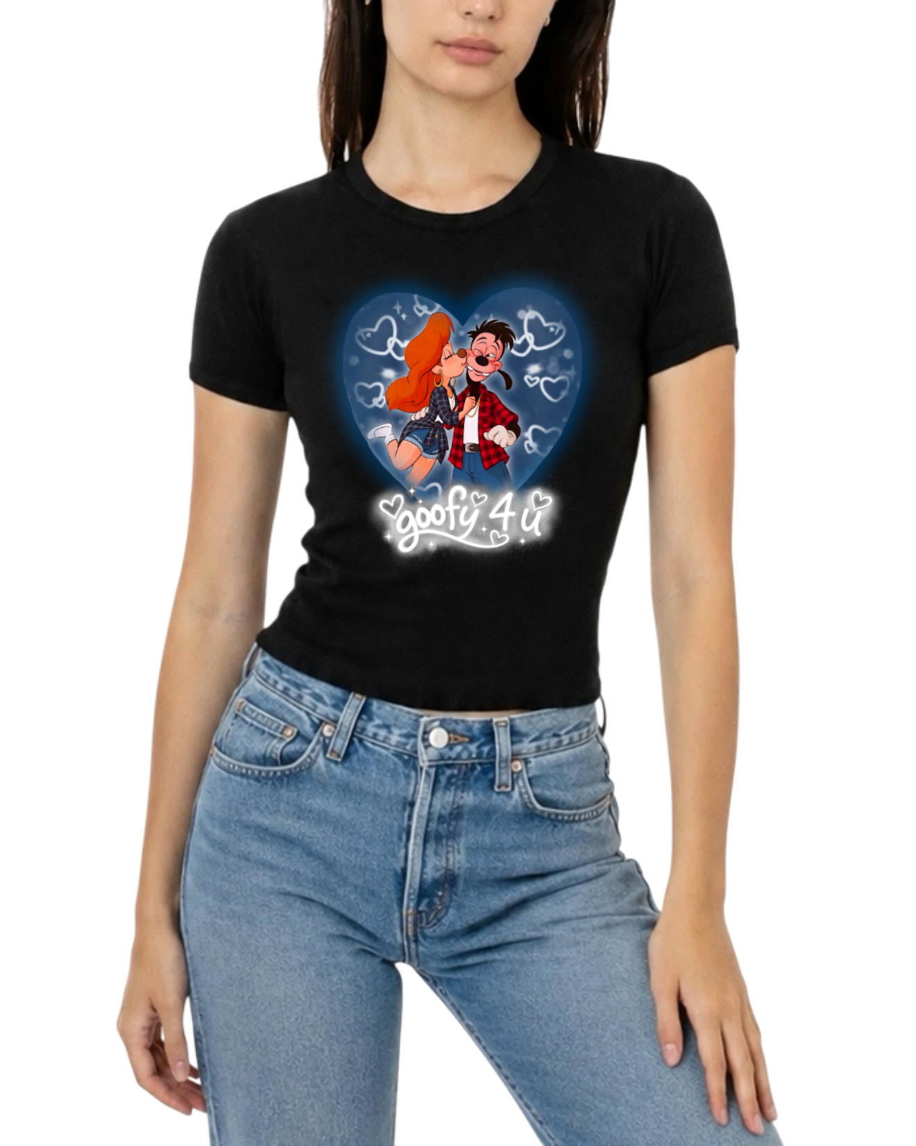 “goofy 4 u” women’s fitted tee