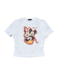 mickey & minnie lovers women’s crop top
