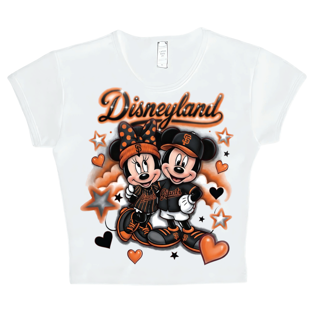disney x giants crop top
