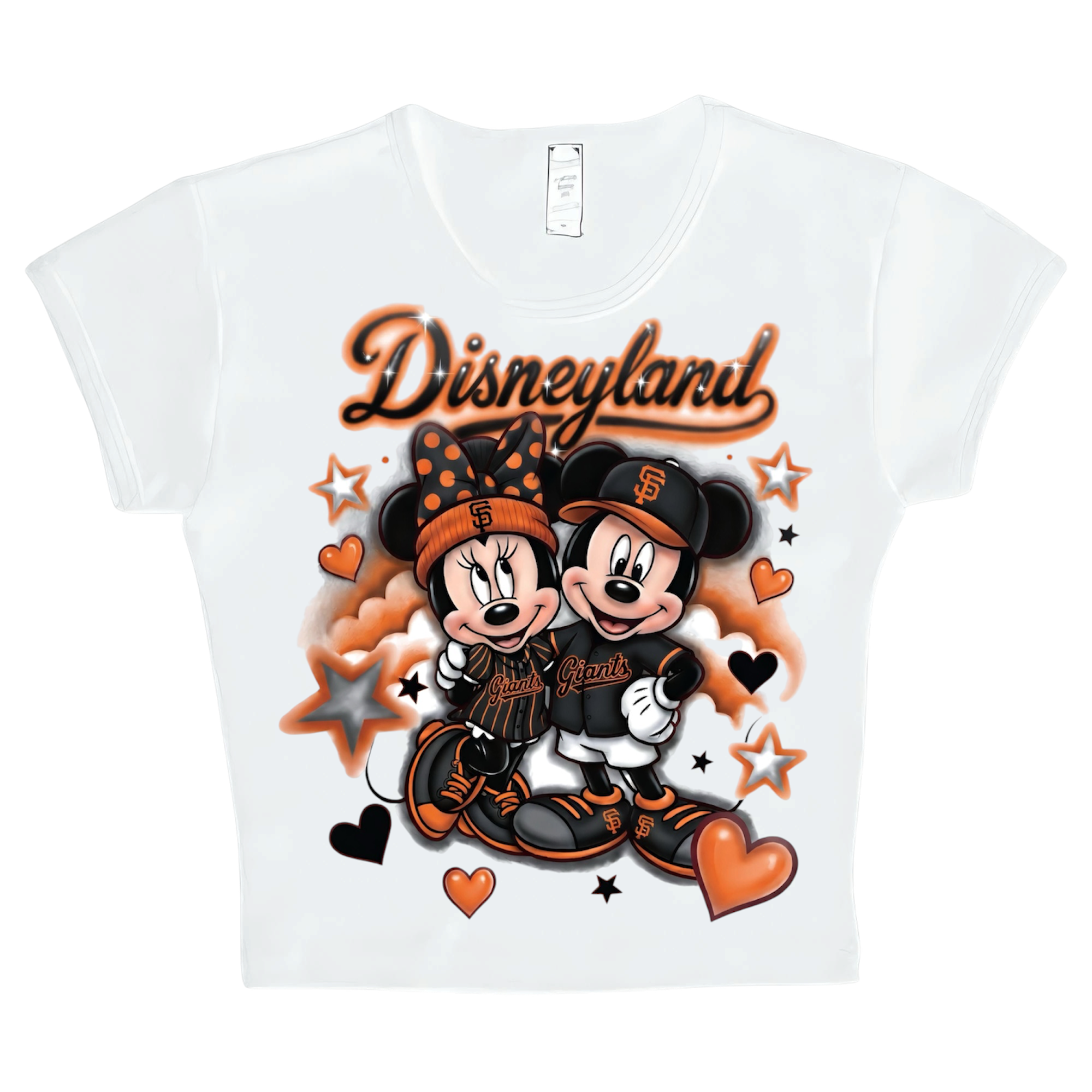disney x giants crop top