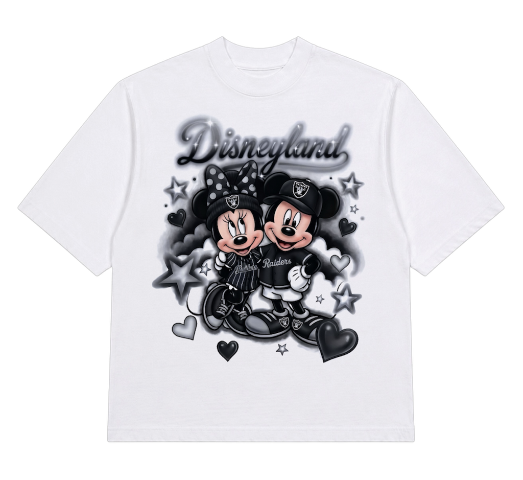 disney x raiders cropped tee