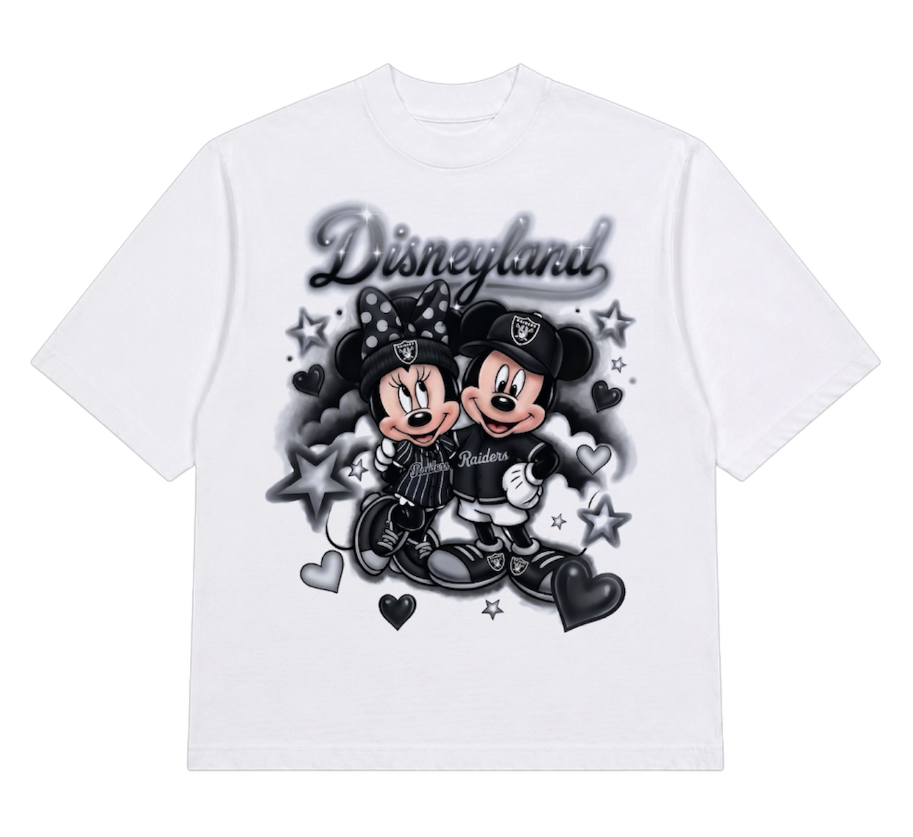 disney x raiders cropped tee