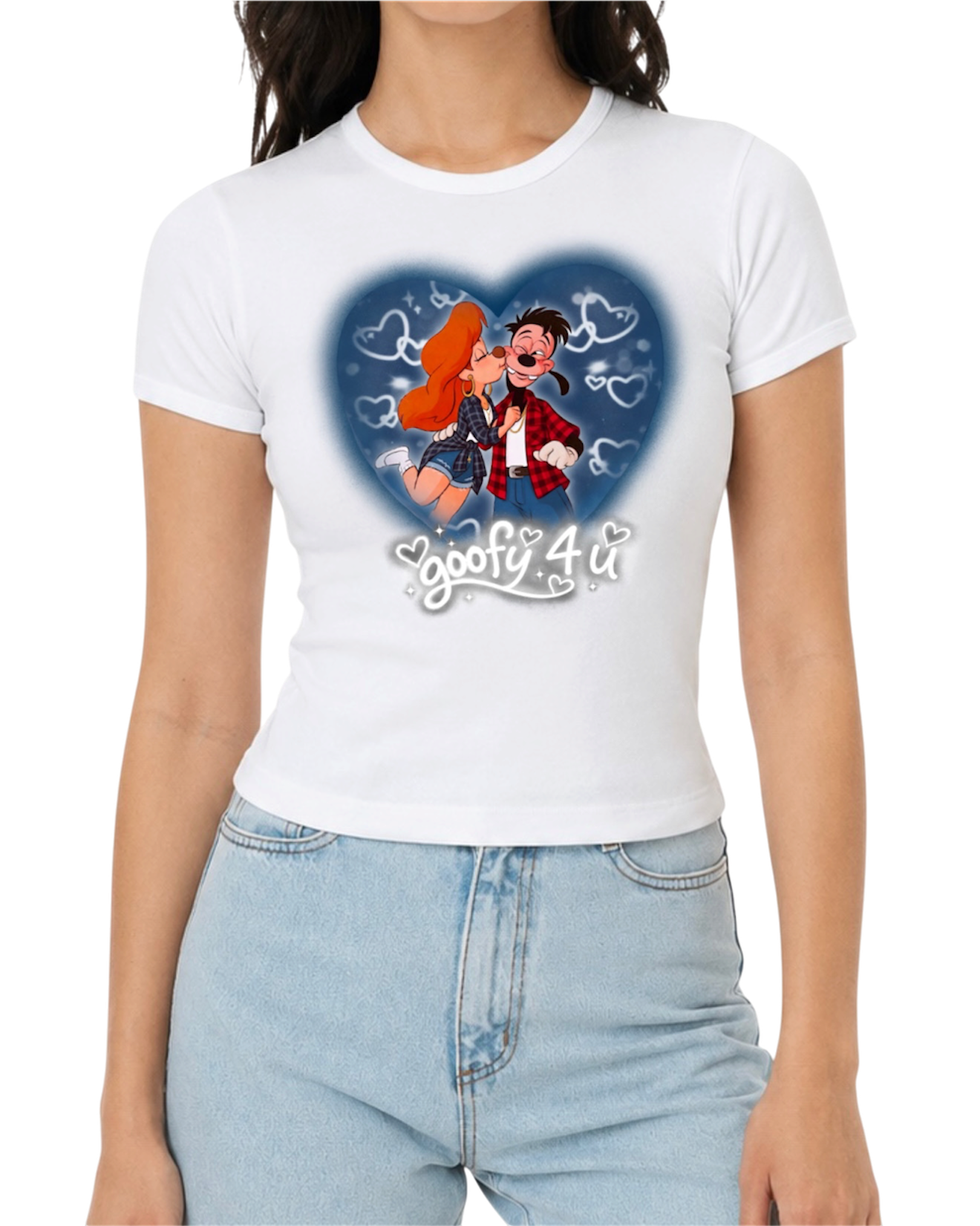 “goofy 4 u” women’s fitted tee