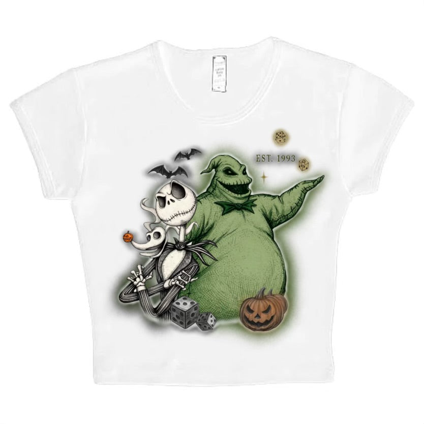 jack x oogie crop top
