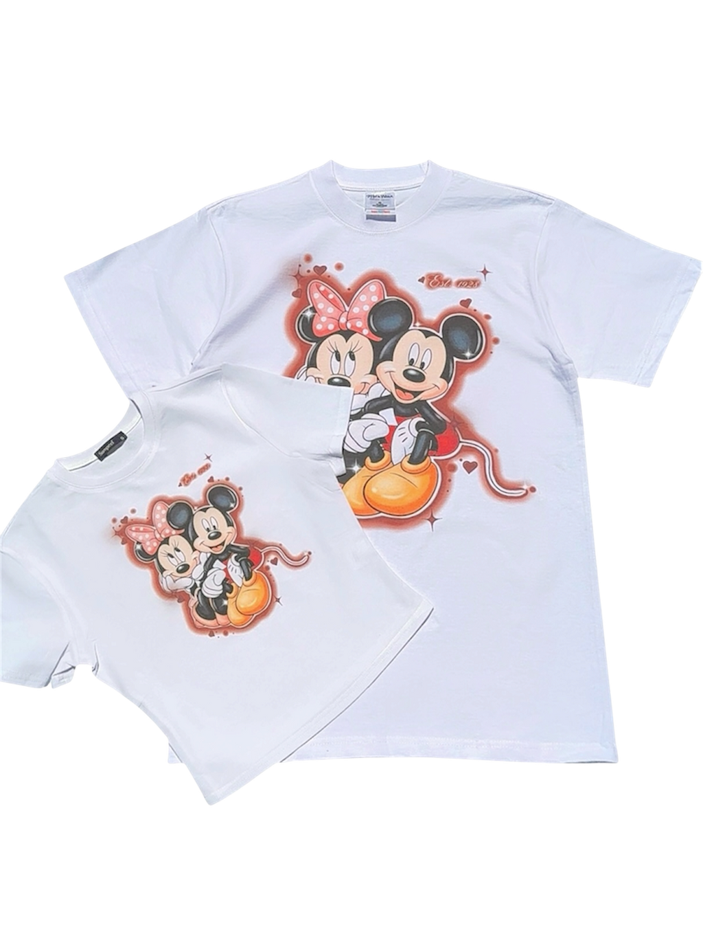 mickey & minnie lovers women’s crop top