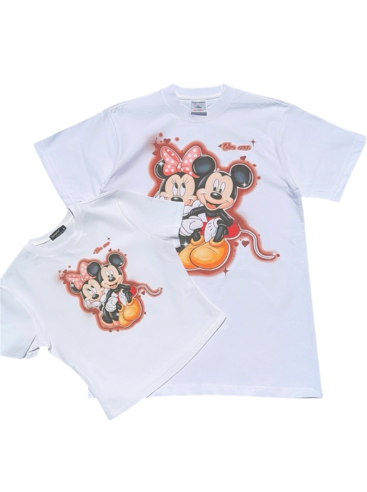 mickey & minnie lovers women’s crop top