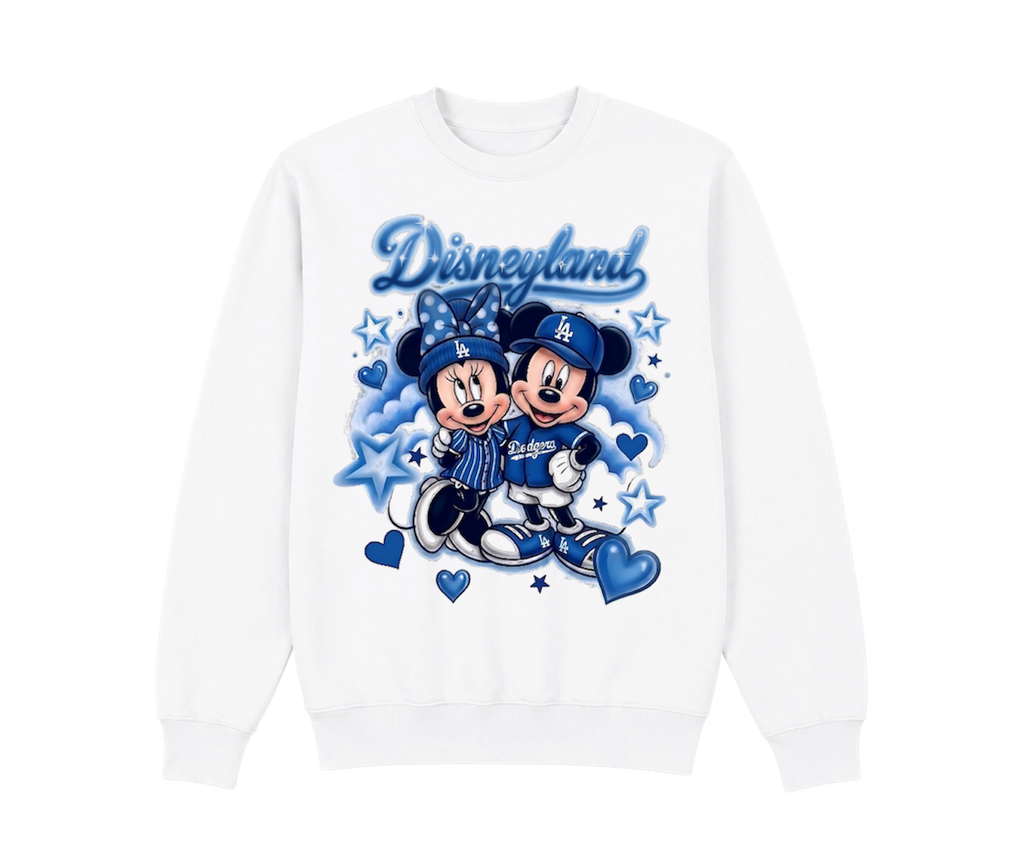 kids disney x dodgers crewneck