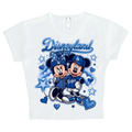 disney x dodgers crop top