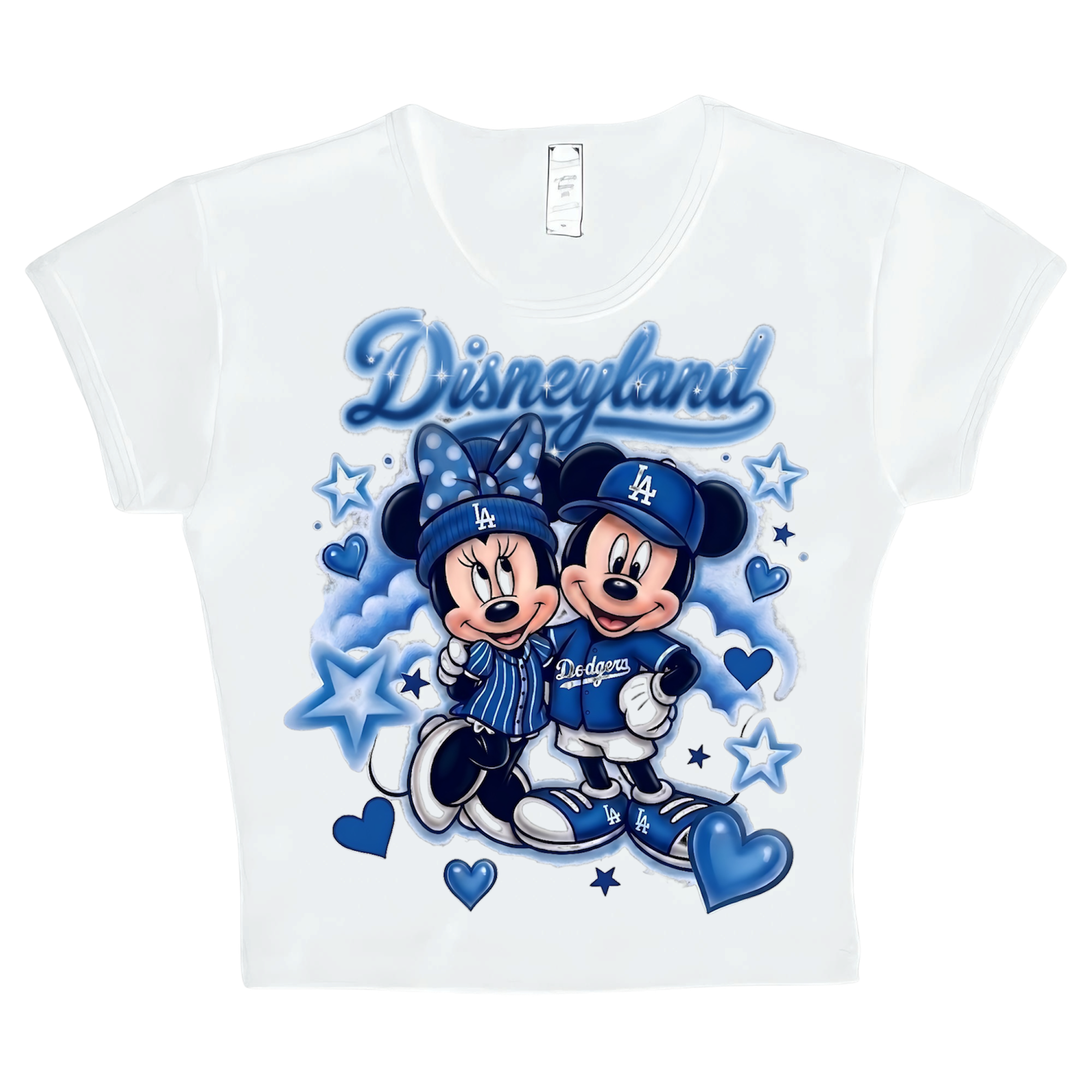 disney x dodgers crop top