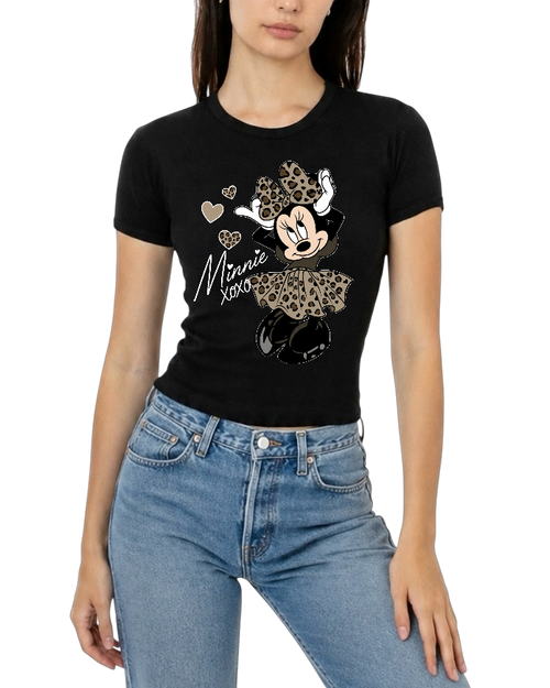 cheetah minnie women’s fitted tee