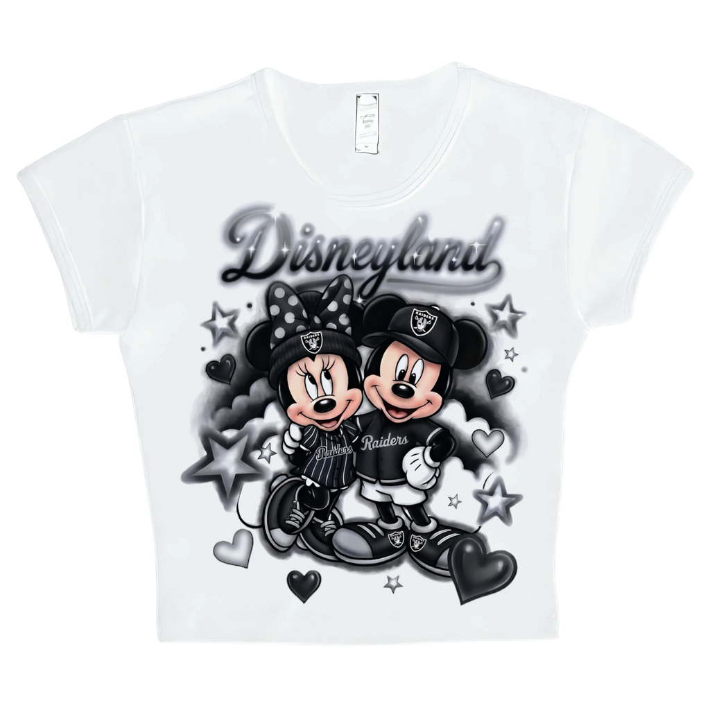 disney x raiders crop top