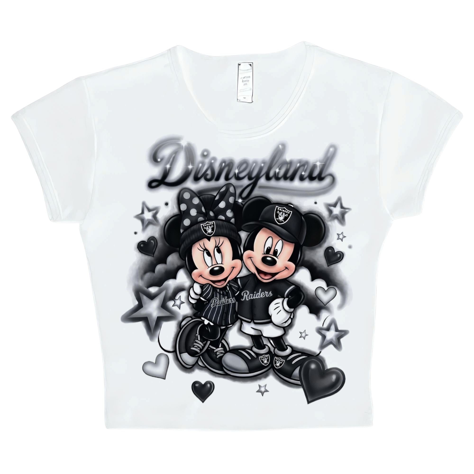 disney x raiders crop top