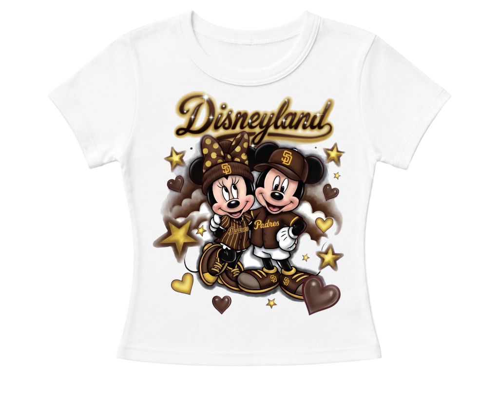 disney x padres women’s fitted tee