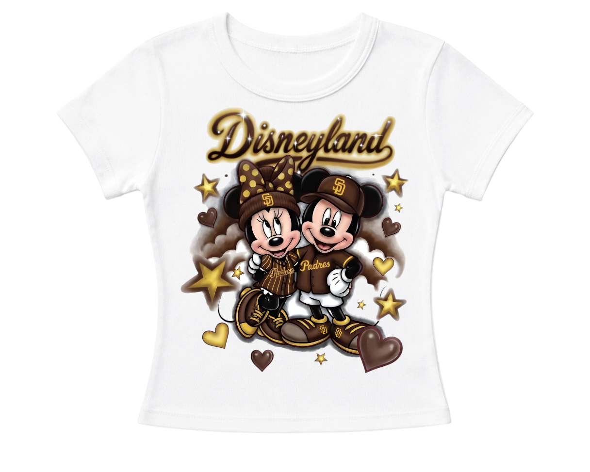disney x padres women’s fitted tee