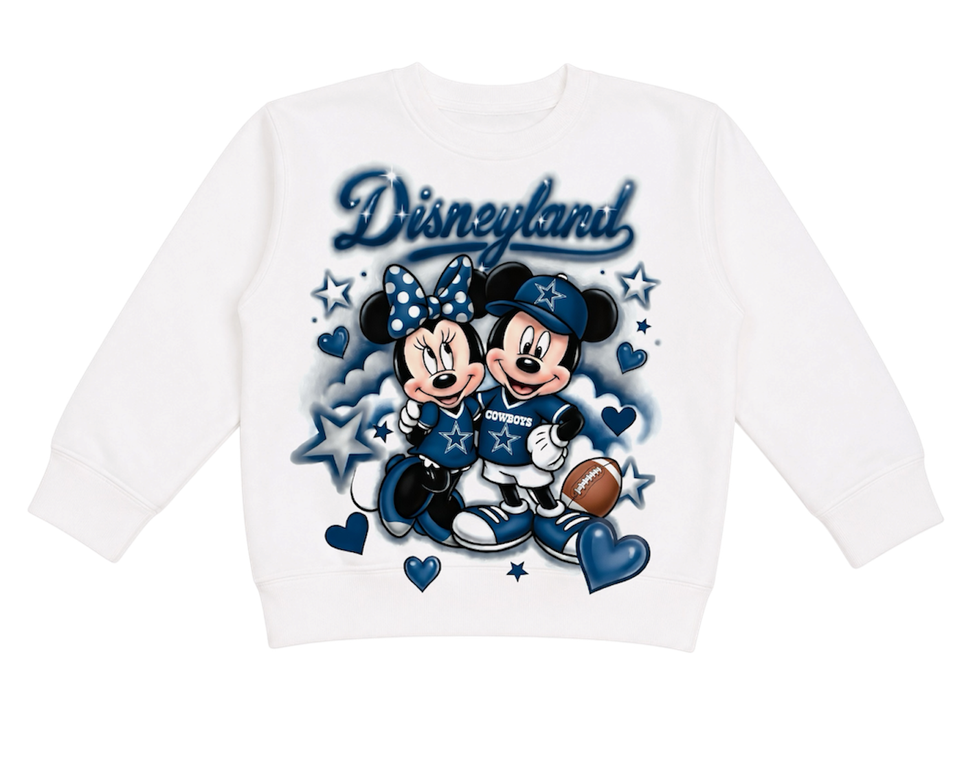 kids disney x cowboys crewneck