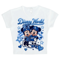 disney world x dodgers crop top