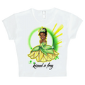 “kissed a frog” crop top