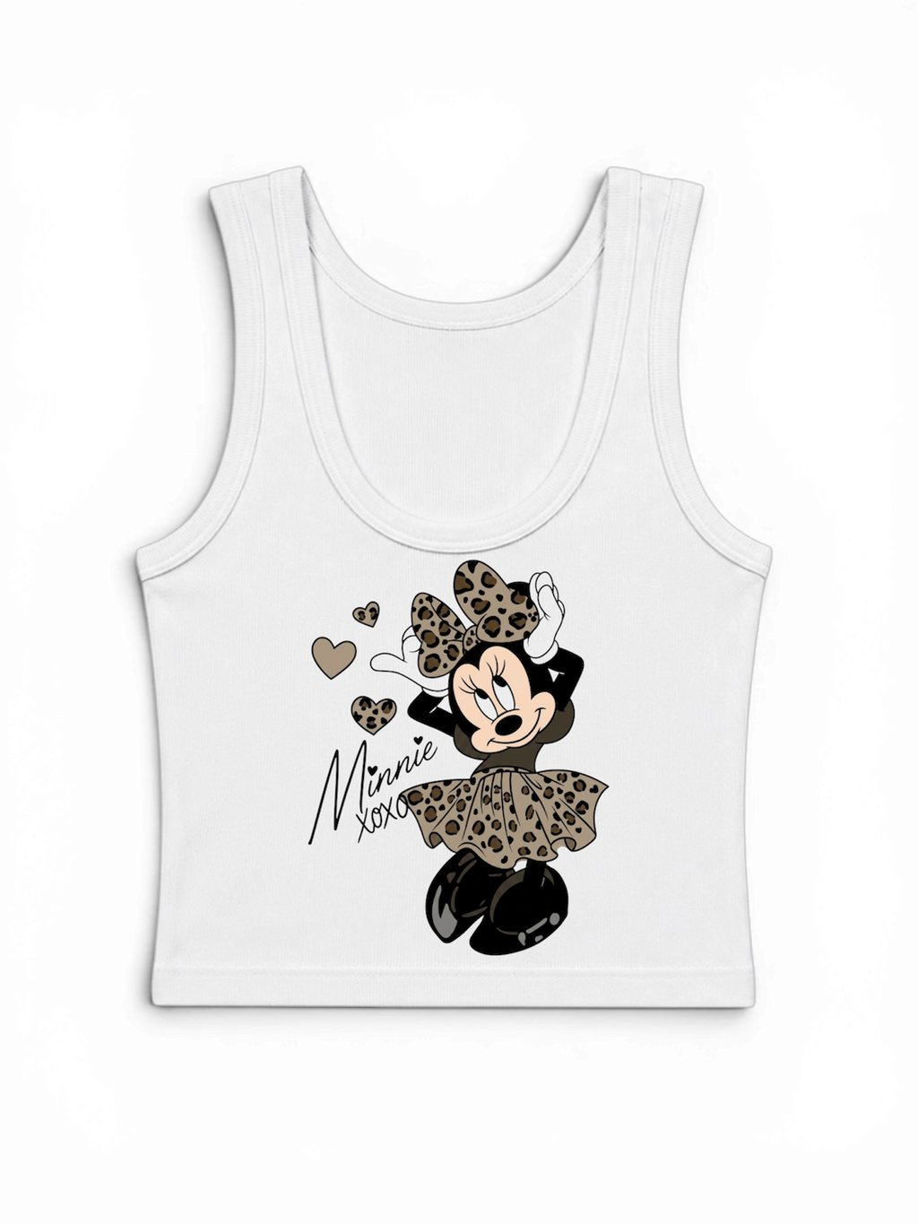 cheetah minnie crop tank