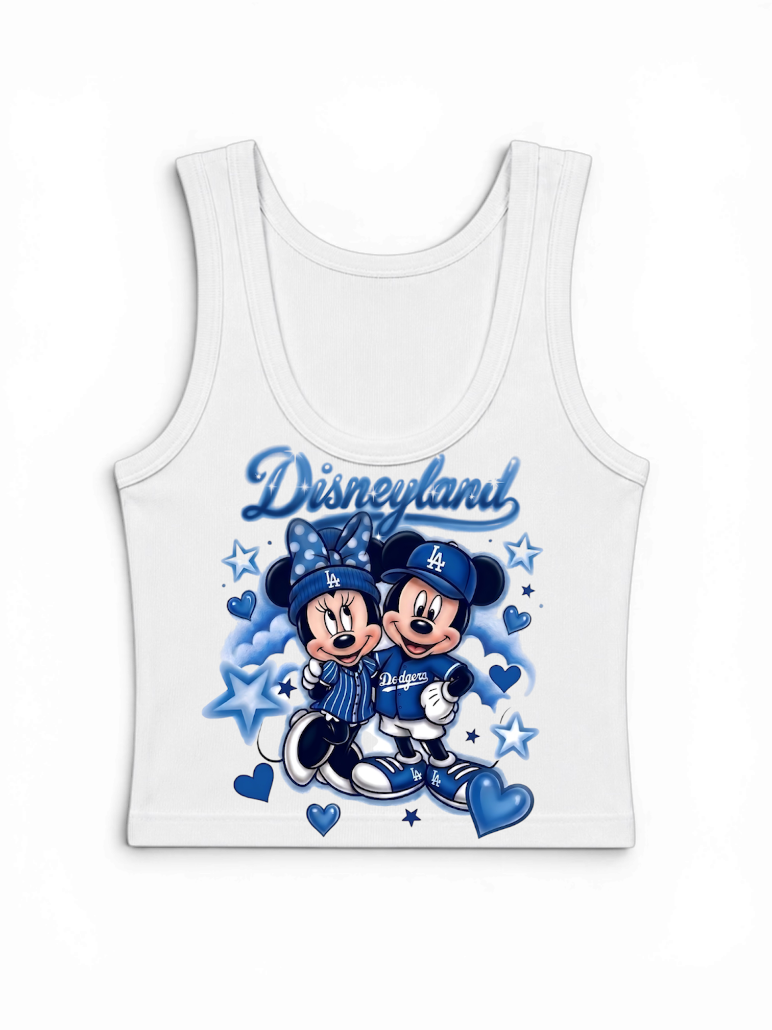 disney x dodgers crop tank