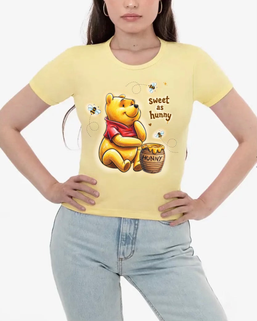 “sweet as hunny” women’s fitted tee