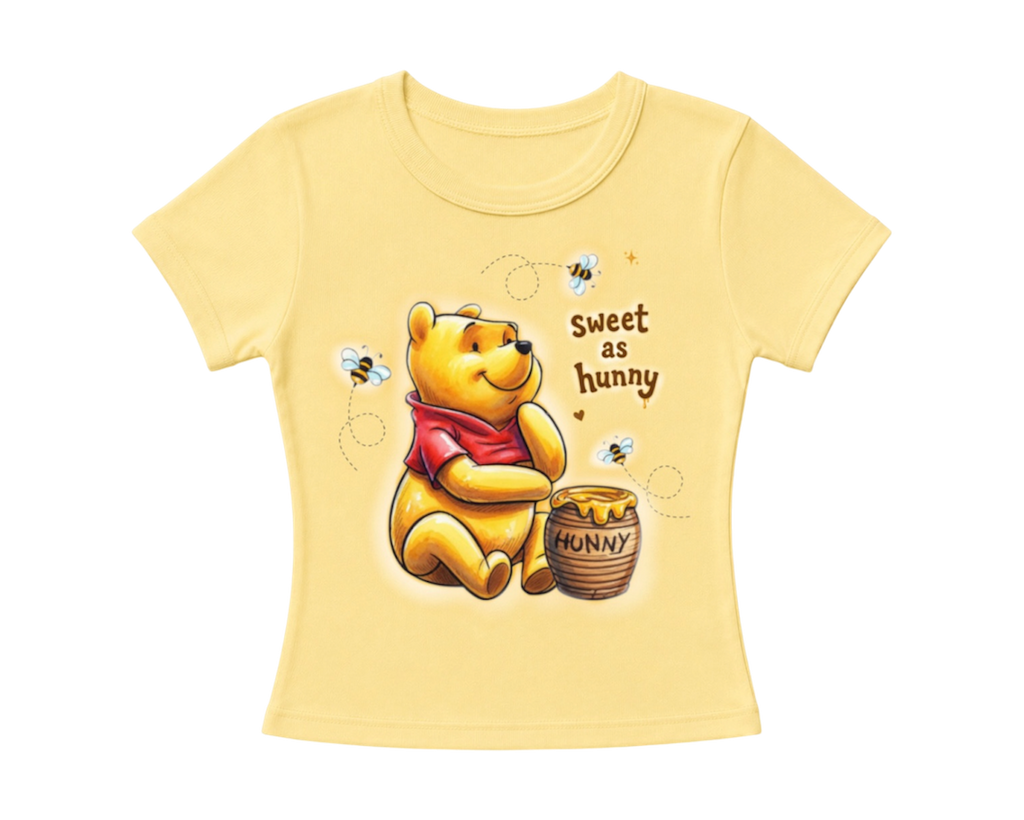 “sweet as hunny” women’s fitted tee
