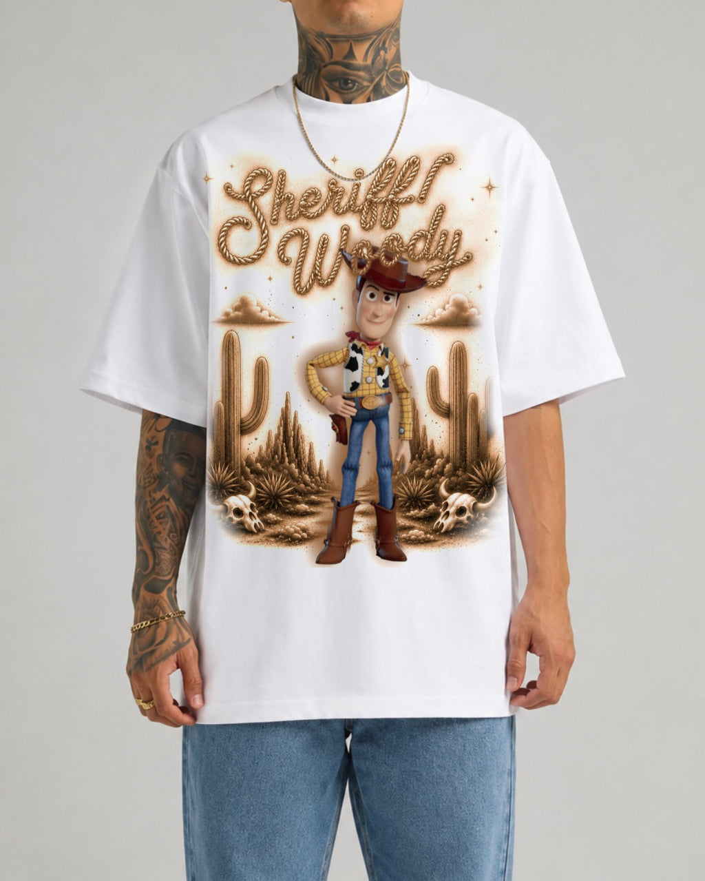 sheriff woody rhinestone tee