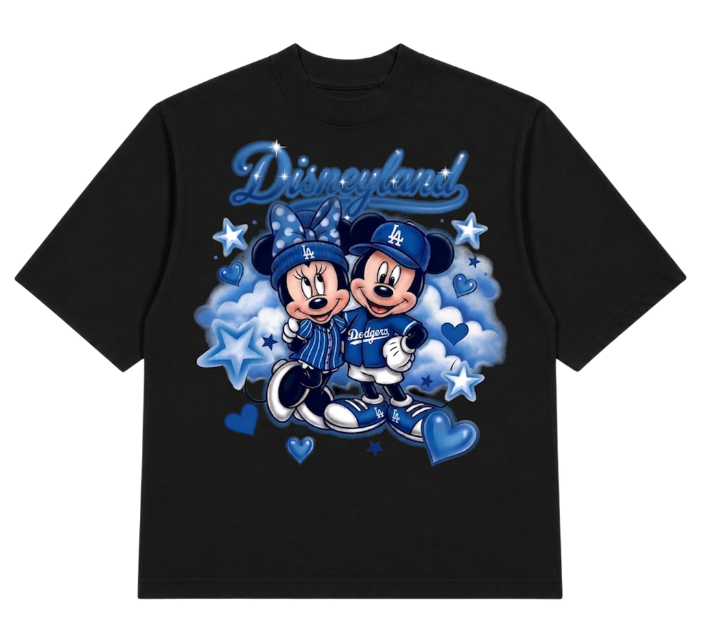 disneyland x dodgers cropped tee