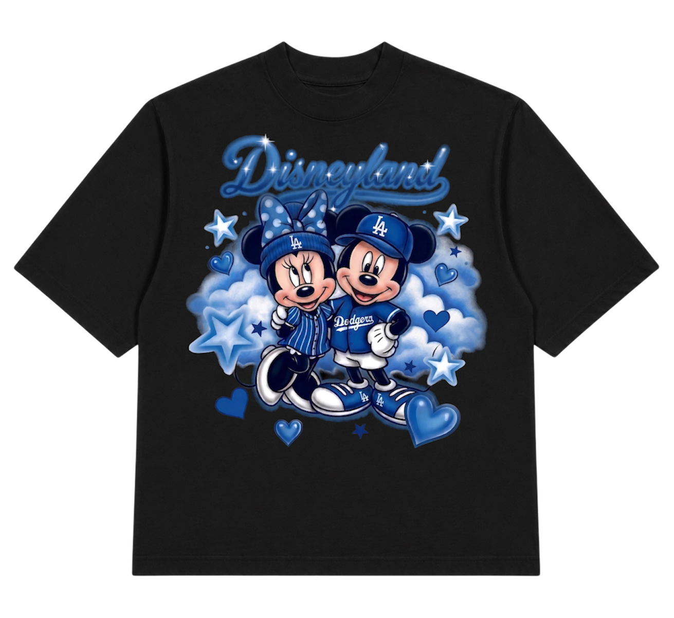 disneyland x dodgers cropped tee