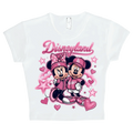 pink disneyland x dodgers crop top