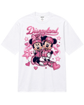 pink disneyland x dodgers tee