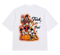 “trick or treat” cropped tee