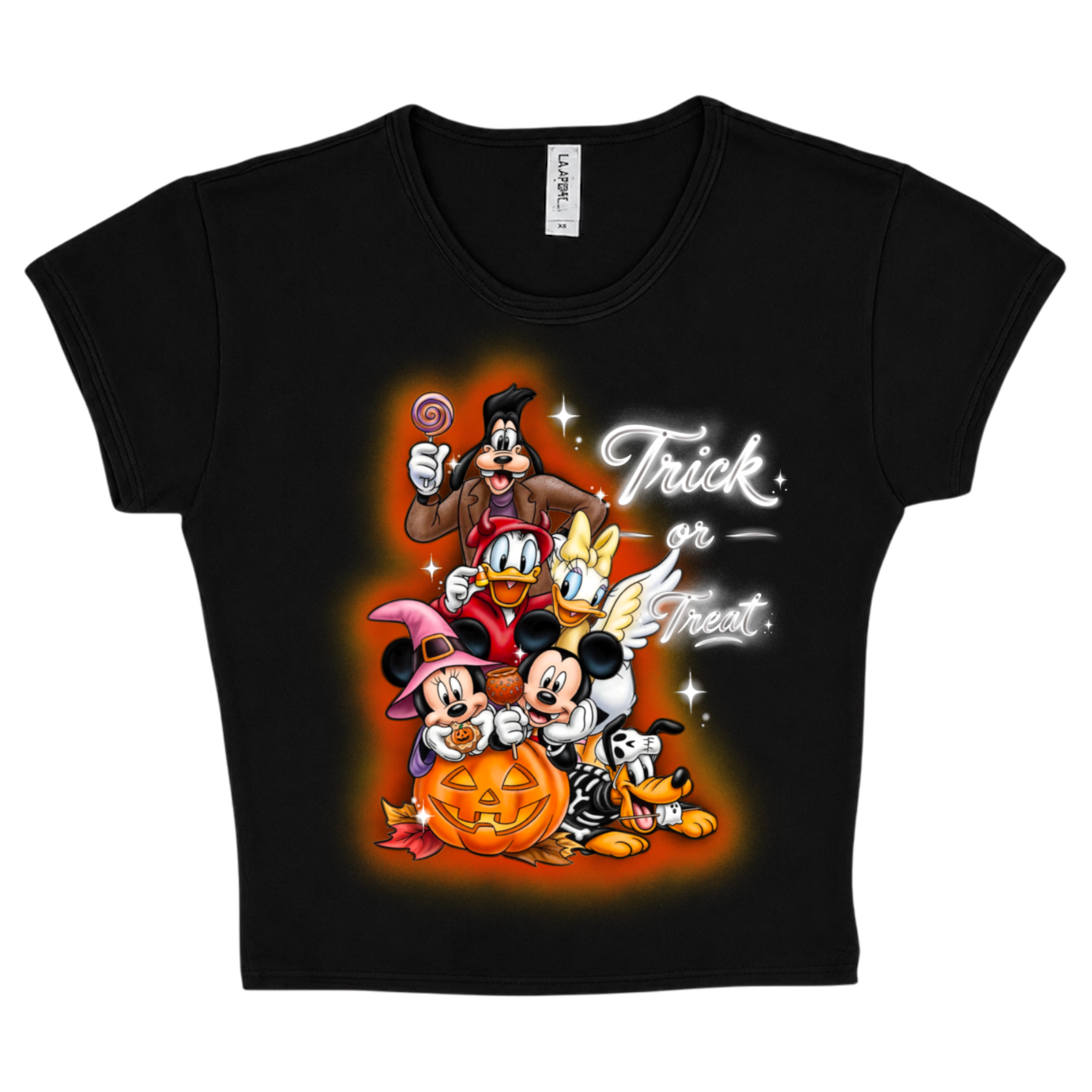 “trick or treat” crop top