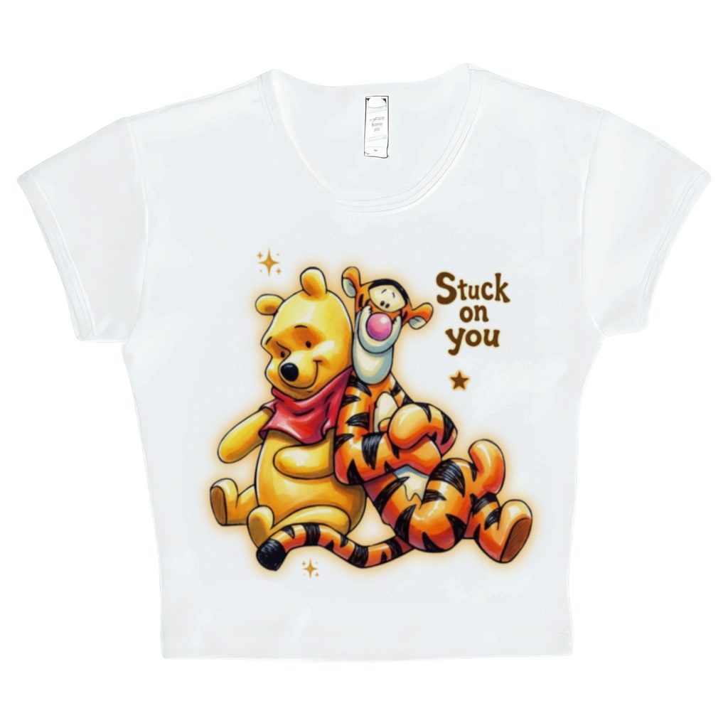 “stuck on you” crop top