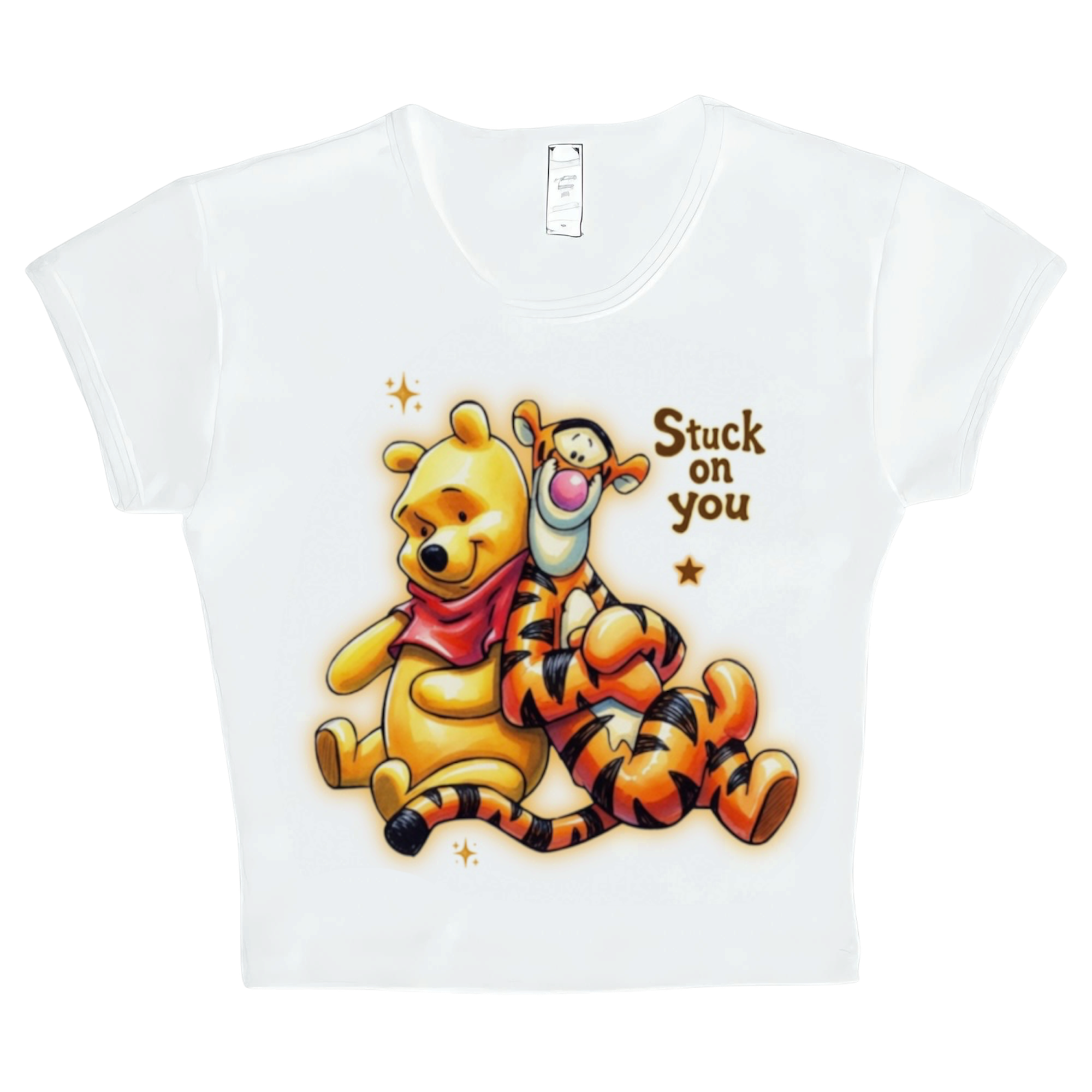 “stuck on you” crop top